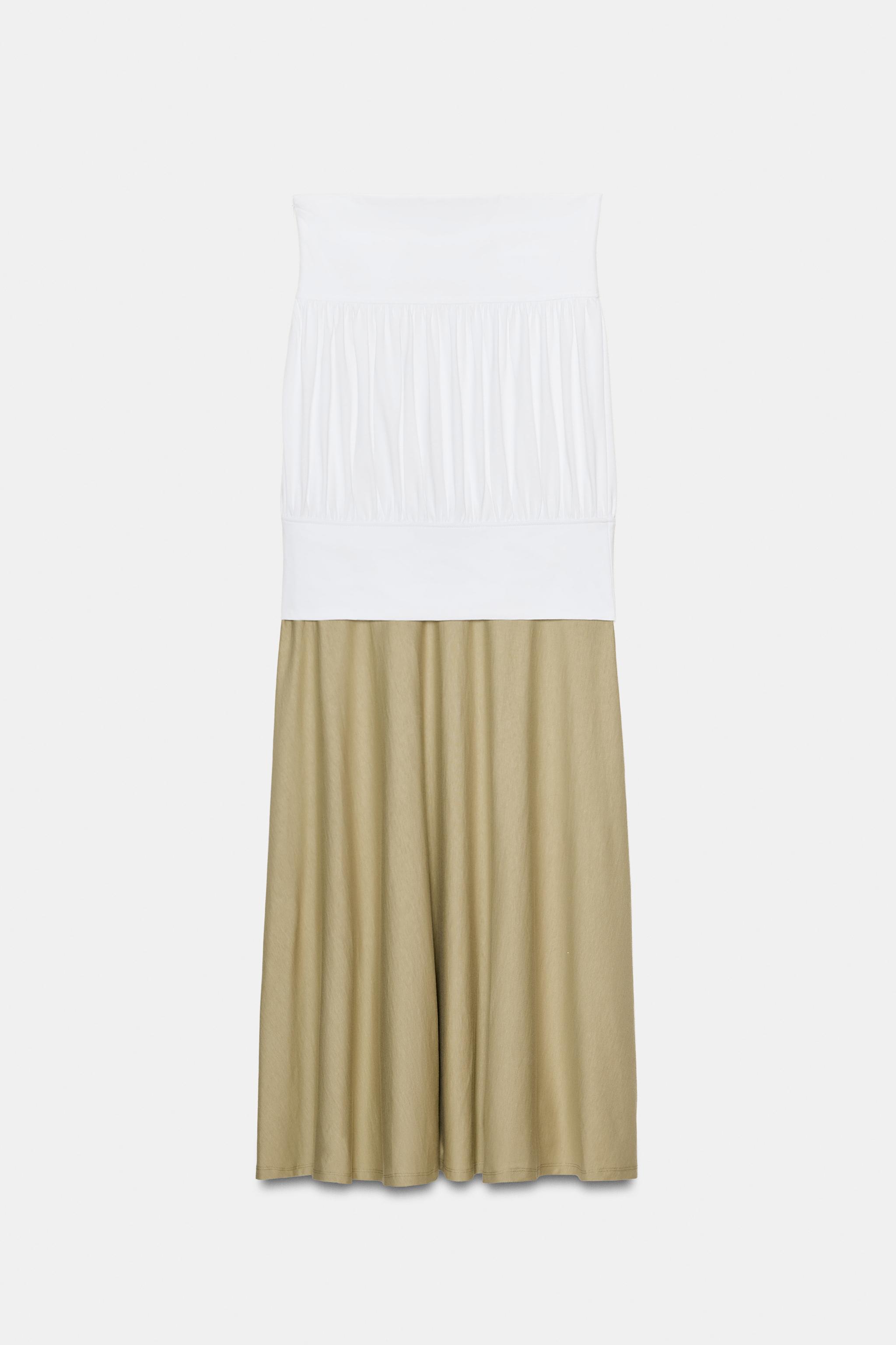 COMBINATION MIDI DRESS